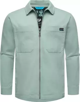 Верхняя куртка Ragwear "Liwty", без капюшона, стильная мужская куртка-рубашка с нагрудным карманом, голубой