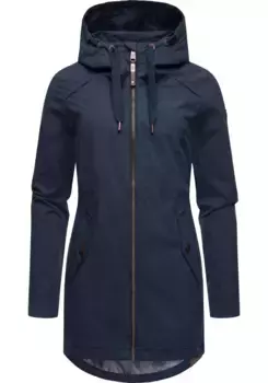 Верхняя куртка Ragwear "Mondda" с капюшоном, шикарная женская переходная парка с мелкими деталями, цвет морской волны