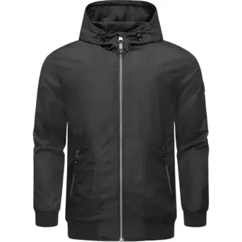 Верхняя куртка Ragwear "Stewie II", с капюшоном, стильная мужская переходная куртка с большим капюшоном, черный