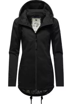 Верхняя куртка Ragwear "Зузка" с капюшоном, стильная переходная куртка с большим капюшоном, цвет Shadow