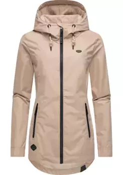 Верхняя куртка Ragwear "Зузка" с капюшоном, стильная переходная куртка с большим капюшоном, цвет Latte Macchiato