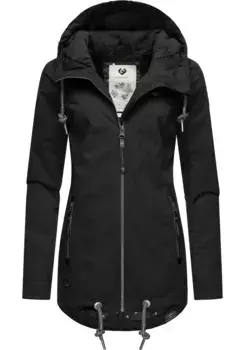 Верхняя куртка Ragwear "Зузка" с капюшоном, стильная переходная куртка с большим капюшоном, цвет Rock