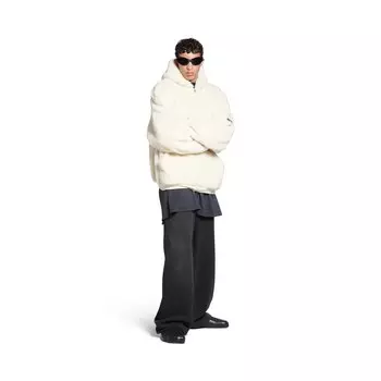 Верхняя одежда Толстовка с капюшоном на молнии BALENCIAGA, светло-бежевый