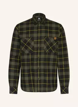 Верхняя рубашка alvra из фланели MAMMUT, цвет DUNKELGRN/DUNKELBLAU/GELB