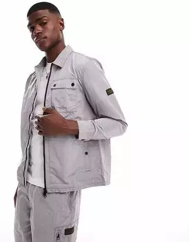 Верхняя рубашка Barbour International Inline цвета бледно-серого сланца