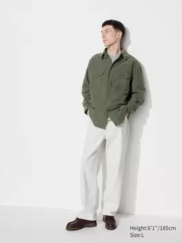Верхняя рубашка из джерси Uniqlo, зеленый