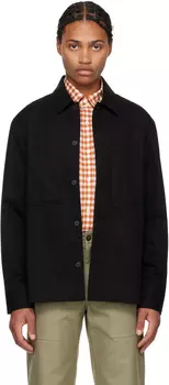 Верхняя рубашка из хлопкового габардина Maison Kitsune