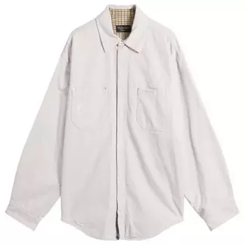 Верхняя рубашка из плотного хлопка Balenciaga, серый