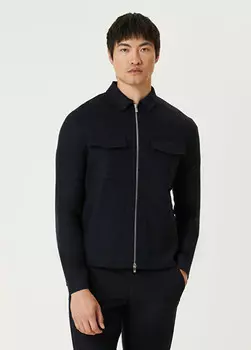 Верхняя рубашка из шерсти Urus Marco Pescarolo, синий