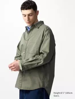Верхняя рубашка из твила Uniqlo, цвет 56