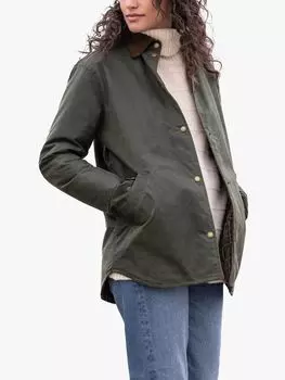 Верхняя рубашка из воскового хлопка Celtic & Co., оливковое