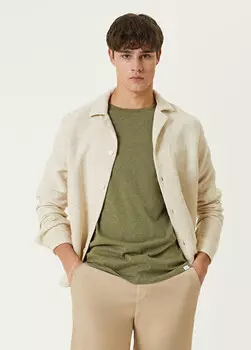 Верхняя рубашка из жаккардового листа Les Deux, экрю