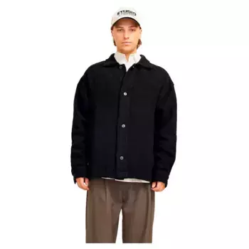 Верхняя рубашка Jack & Jones Greenpoint Jacquard, черный