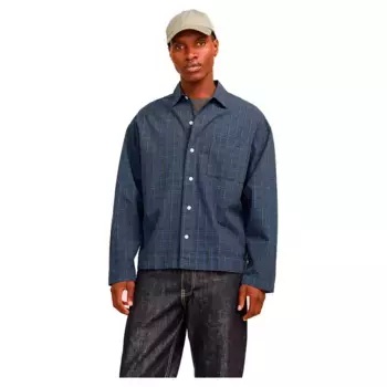 Верхняя рубашка Jack & Jones Roxbury Boxy, синий