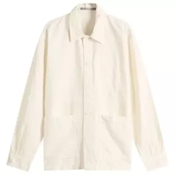 Верхняя рубашка Julian из хлопка и льна Norse Projects, белый