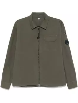 Верхняя рубашка на молнии C.P. Company, зеленый
