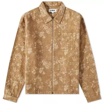 Верхняя рубашка на молнии с жаккардовым принтом Bowie и цветочным принтом YMC