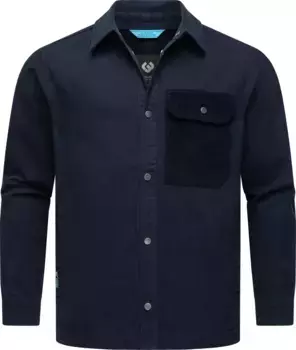 Верхняя рубашка Ragwear "Garwend", стильная мужская рубашка лесоруба с нагрудным карманом, цвет морской волны