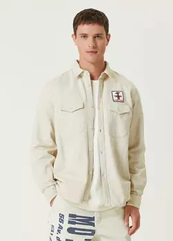 Верхняя рубашка с логотипом Deus Ex Machina, экрю