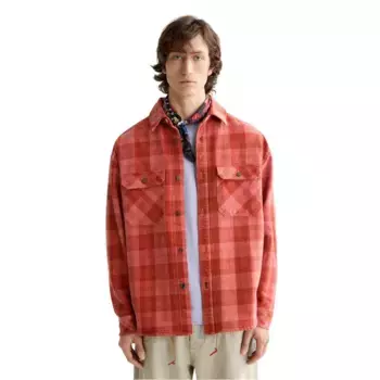 Верхняя рубашка Scotch & Soda Washed Checked, красный