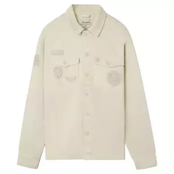 Верхняя рубашка Silbon Desgastada Parches, бежевый