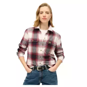 Верхняя рубашка Superdry Lumberjack Check Flannel, разноцветный