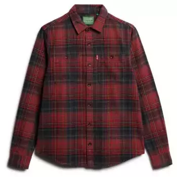 Верхняя рубашка Superdry Vintage Check, красный