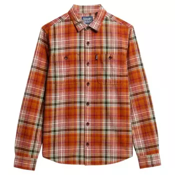Верхняя рубашка Superdry Vintage Check, оранжевый