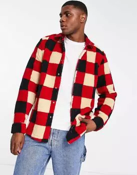 Верхняя рубашка в шахматную клетку ASOS DESIGN
