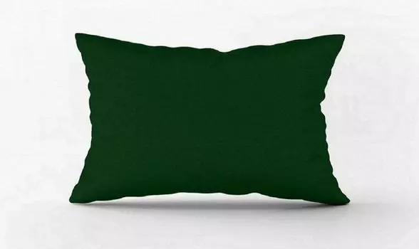 Верхняя текстильная подушка с полым волокном 70х90см темно-зеленая Top textil