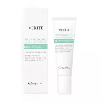 Verite Пребиотик для лечения пятен от прыщей 10 г, White Green