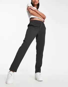 Vero Moda – Брюки прямого кроя темно-серого цвета
