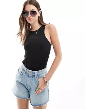 Vero Moda – черное боди в боксерском стиле