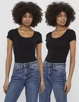 Vero Moda - Футболка черного цвета