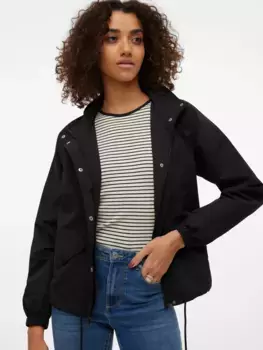 Vero Moda парка "VMSIRI SHORT PARKA JACKET", без капюшона, черный