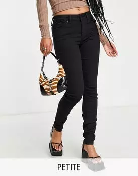 Vero Moda Petite – узкие черные джеггинсы