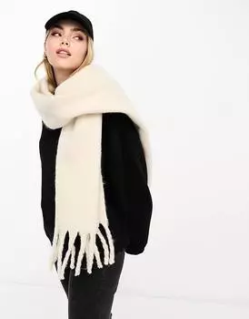 Vero Moda – шарф букле кремово-белого цвета