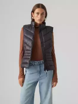 Vero Moda стеганый жилет "VMSORAYASIV SHORT WAISTCOAT BOO", черный