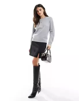 Vero Moda светло-серый джемпер с круглым вырезом