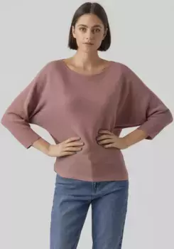 Vero Moda Свитер с рукавами 3/4 "VMNORA 3/4 BOATNECK BLOUSE NOOS", цвет Nostalgia Rose Melange