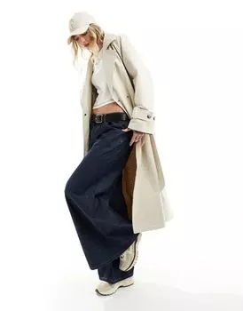 Vero Moda – высококачественный тренч песочного цвета с завязывающимся поясом