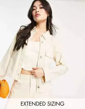 Vero Moda X Joann Van Den Herik укороченная куртка в стиле милитари цвета камня