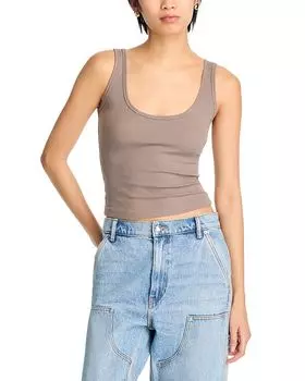 Верона Топ с круглым вырезом Cotton Citizen, коричневый/бежевый