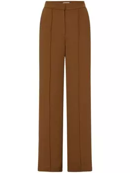 Veronica Beard брюки Edia пошитые на заказ, коричневый