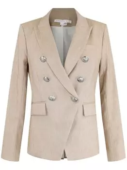 Veronica Beard двубортный блейзер Miller, нейтральный цвет