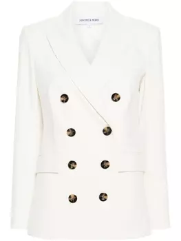 Veronica Beard двубортный пиджак Fevre Dickey, нейтральный цвет