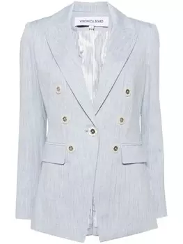 Veronica Beard однобортный пиджак Gaya, синий