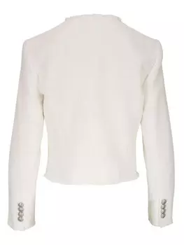 Veronica Beard пиджак из твида Olbia, нейтральный цвет