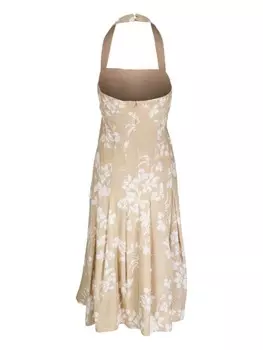 Veronica Beard платье миди Amalia, нейтральный цвет