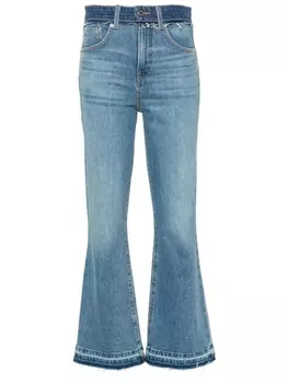 Veronica Beard расклешенные джинсы Carson с завышенной талией, синий